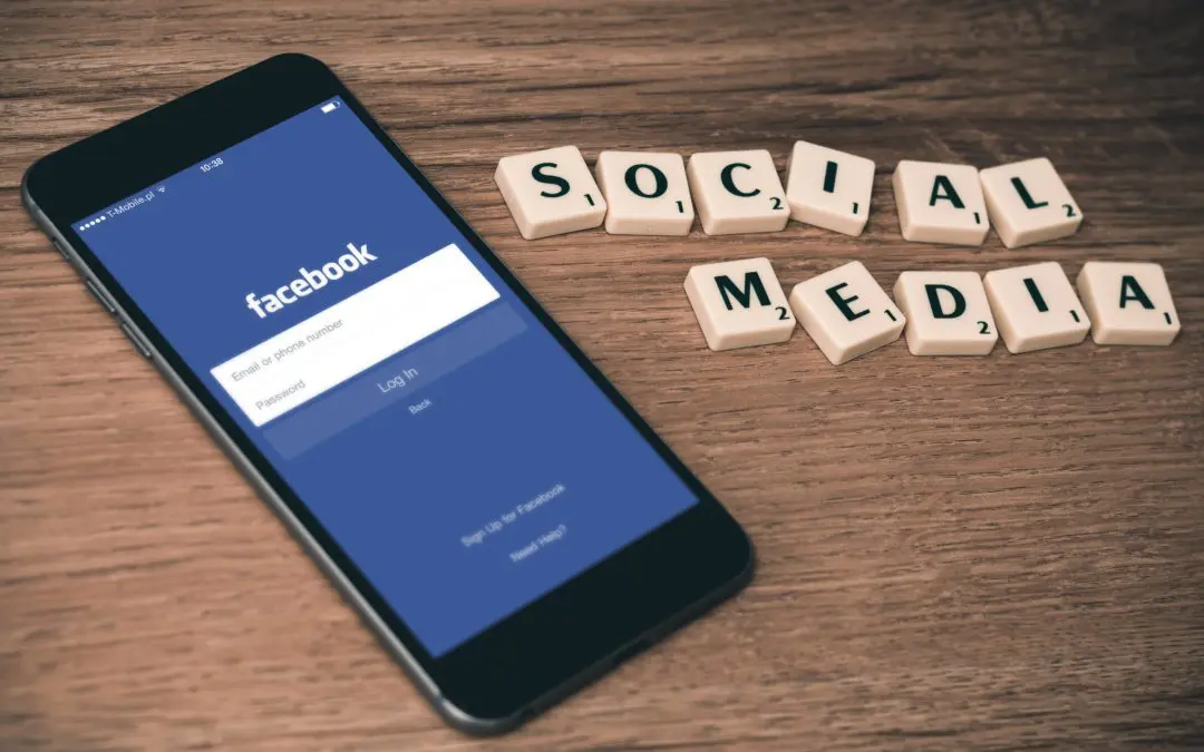 Smartphone with Facebook login and social media tiles
